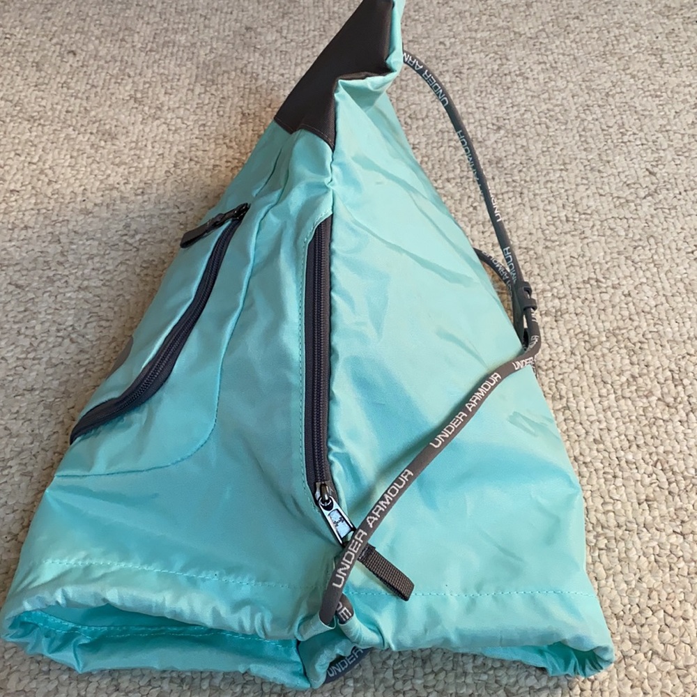 Under Armor Blue Polyester Backpack Euc - image 7